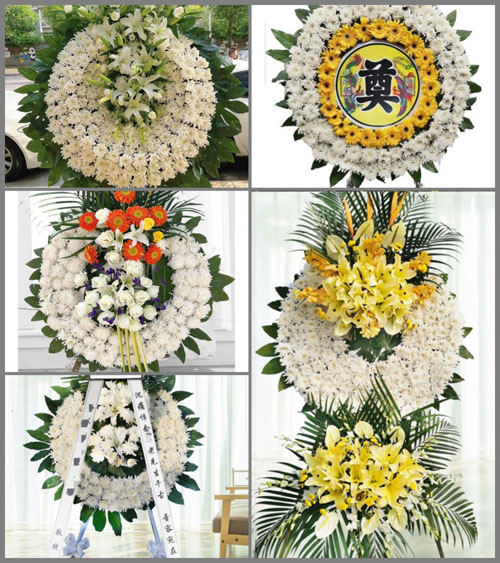 湖南邵阳洞口县竹市镇炉家村花圈速递
